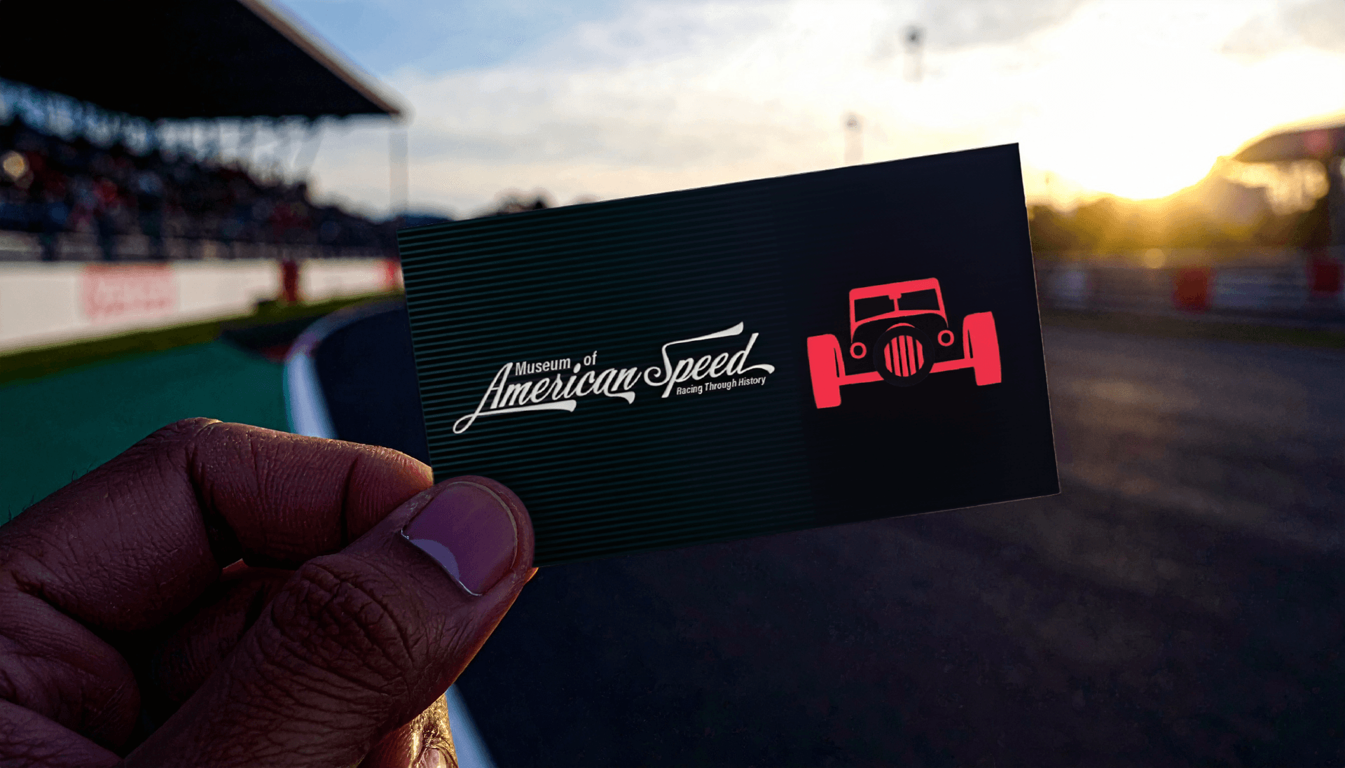Museum of American Speed business card design